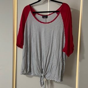 Black and white striped shirt